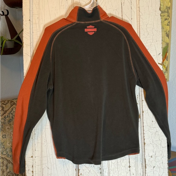 Harley Davidson Zip Up Orange Jacket - Small - Picture 8 of 8